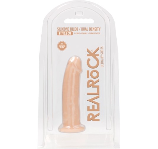 RealRock - Silikonowe dildo bez jąder 15 cm